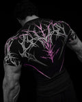 GYM T-shirt Men's Dark Gothic Print Muscle Tee  High Elasticity And Quick Drying Exercise For Bodybuilding Training 2026 Summer