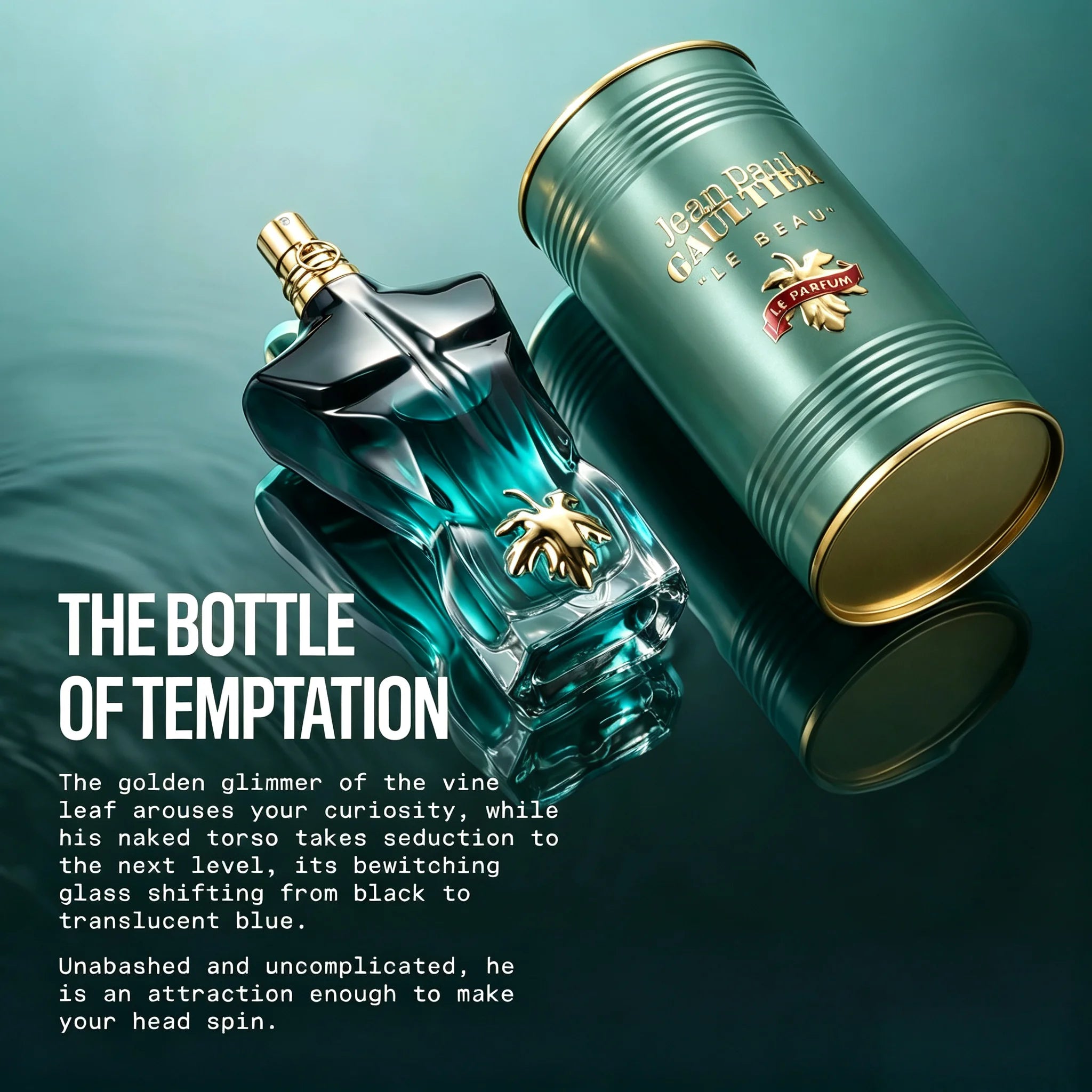 Jean Paul Gaultier Le Beau Eau De Toilette for Men - Long Lasting Addictive Aromatic Woody Mens Cologne with Bergamot, Coconut Wood & Tonka Bean - Designer Fragrance Spray