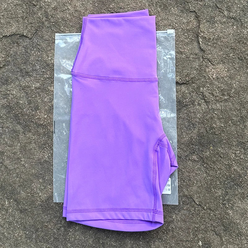 Women Sports Biker Shorts Women Naked Feeling High Waist Yoga Shorts Push Up Fitness Leggings Tummy Control Yoga Slim Shorts