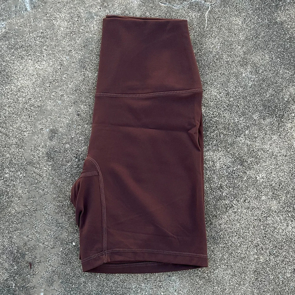 Women Sports Biker Shorts Women Naked Feeling High Waist Yoga Shorts Push Up Fitness Leggings Tummy Control Yoga Slim Shorts