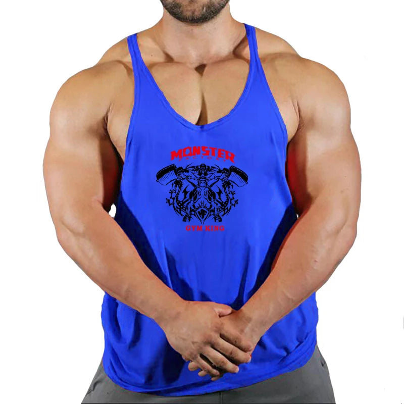 Stringer Singlet Men Fitness Clothing Gym Clothes for Men Men's Singlets Gym Shirt Man Sleeveless Sweatshirt Vests Bodybuilding