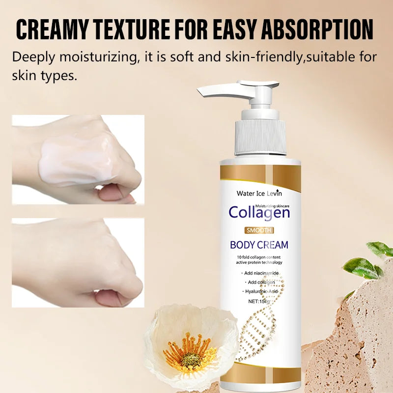 Collagen Firming Moisturizing Cream, Suitable for All Skin Types, Unisex, Makes Skin Look Smoother, Firmer, and Younger