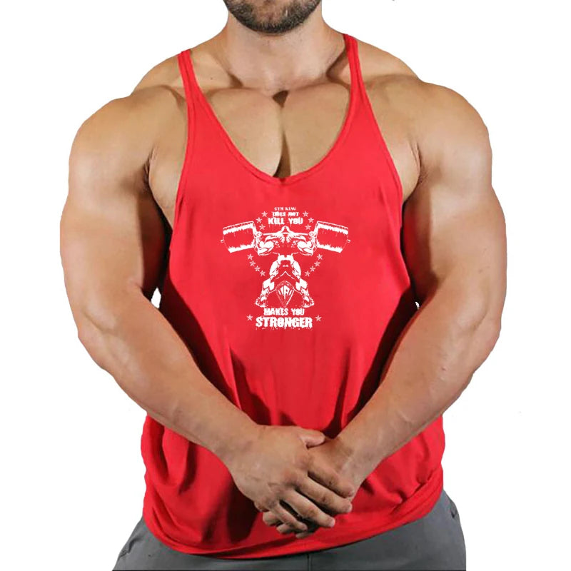 Stringer Singlet Men Fitness Clothing Gym Clothes for Men Men's Singlets Gym Shirt Man Sleeveless Sweatshirt Vests Bodybuilding