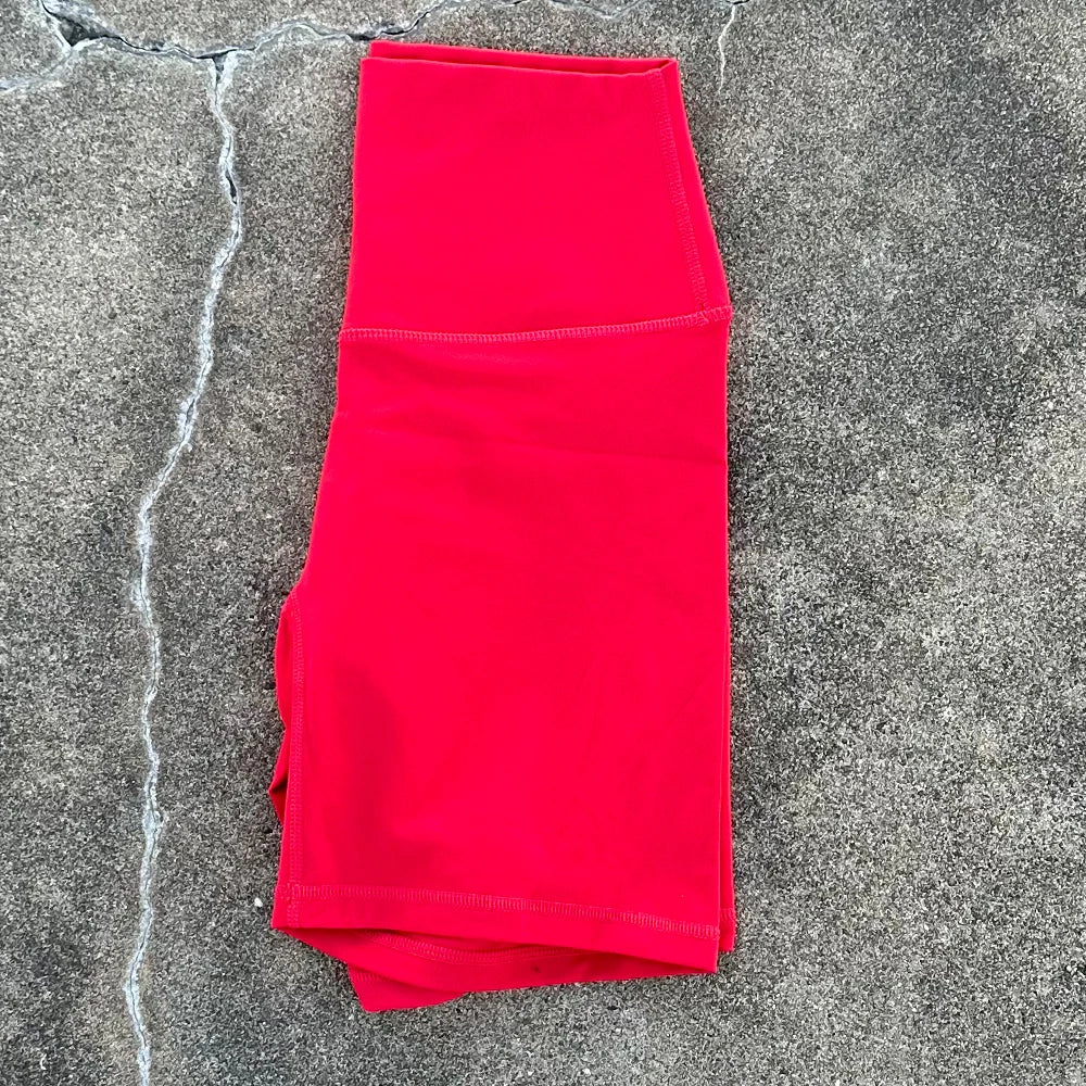 Women Sports Biker Shorts Women Naked Feeling High Waist Yoga Shorts Push Up Fitness Leggings Tummy Control Yoga Slim Shorts